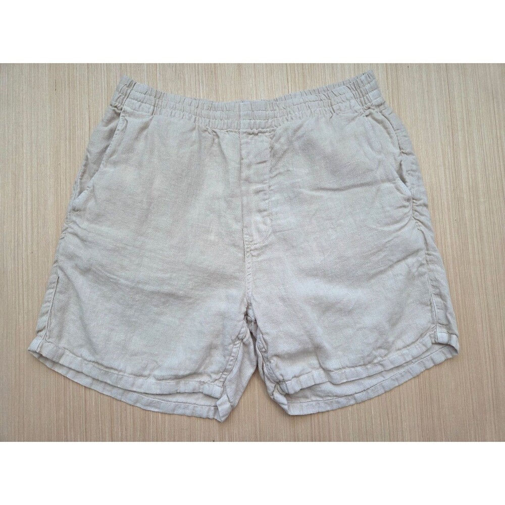 Madewell Linen Everywhere Shorts Men's Small Sand Pull On Drawstring 5.5"
